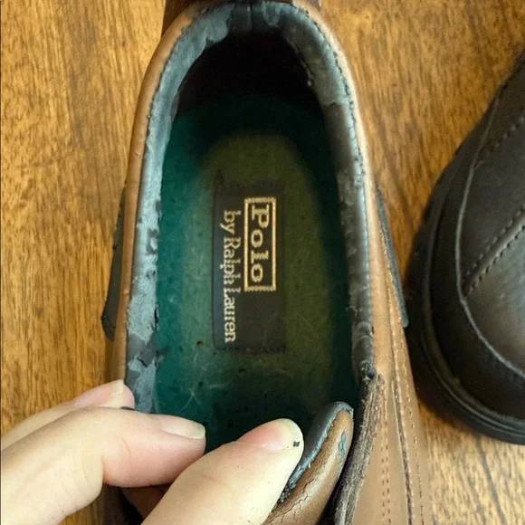 Polo by Ralph Lauren Mens Kewzip Brown Leather Duck Shoe - Picture 6 of 7